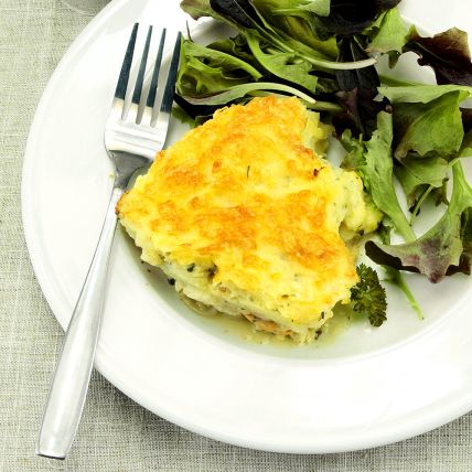 Gratin de poisson aux salsifis